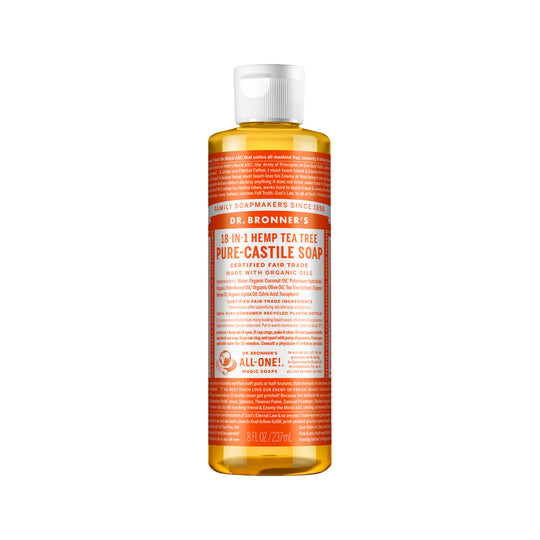 DR. BRONNERS PURE-CASTILE MAGIC SOAP LIQUID (18-IN-1) TEA TREE 237ML