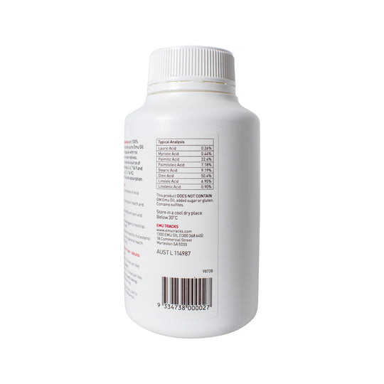 Emu Tracks Emu Oil Capsules 250c