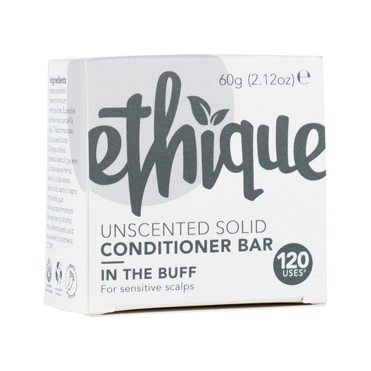 Ethique Bar Conditioner Solid In The Buff (For Sensitive Scalps) Unscented 60g SELL THROUGH