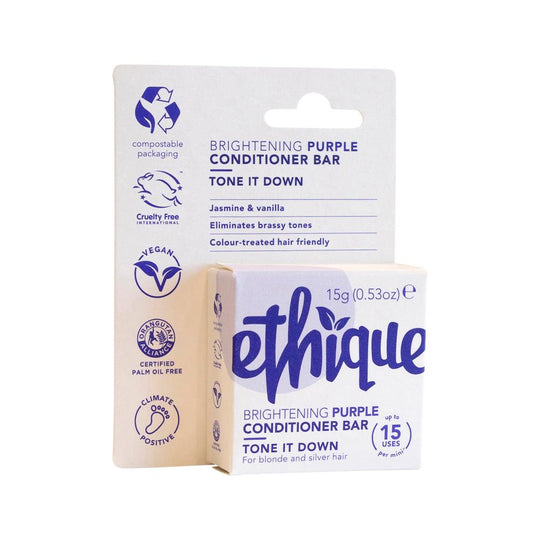 Ethique Bar Conditioner Brightening Purple Tone It Down (For Blonde and Silver Hair) 15g SELL THROUGH