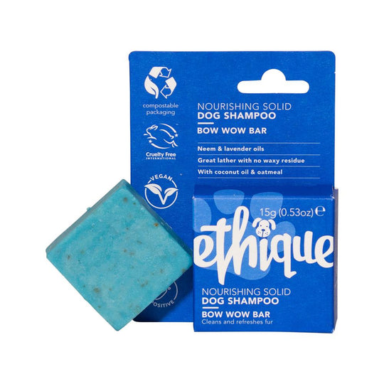Ethique Dog Bar Shampoo Solid Bow Wow Bar 15g SELL THROUGH