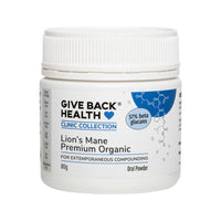 GIVE BACK HEALTH CLINIC COLLECTION PREMIUM ORGANIC LIONS MANE 80G
