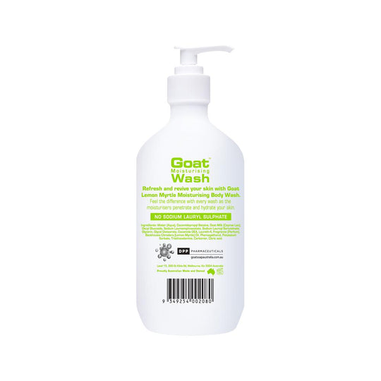 Goat Soap Australia Goat Moisturising Wash Lemon Myrtle 500ml SELL THROUGH
