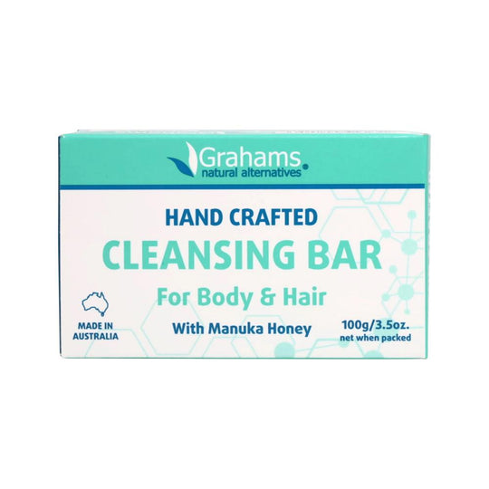 Grahams Natural Cleansing Bar For Body & Hair with Manuka Honey 100g