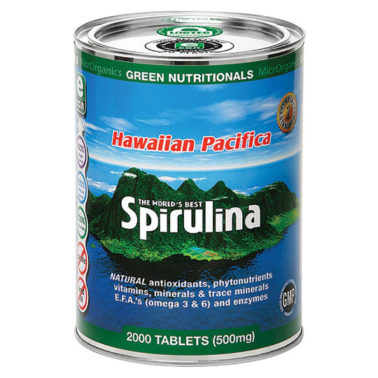 Green Nutritionals Hawaiian Pacifica Spirulina 500mg 2000t