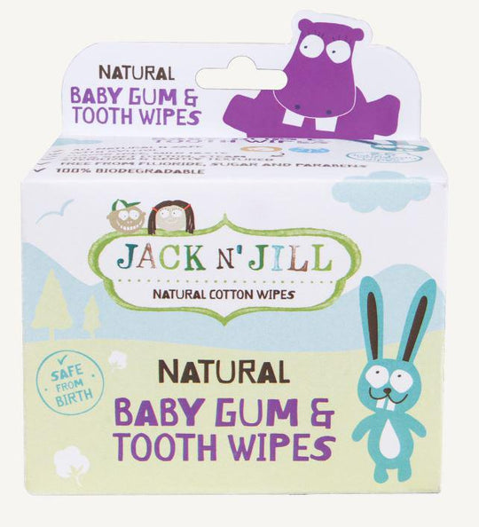 Jack N Jill Natural Baby Gum & Tooth Wipes (0 months+) x 25 Pack