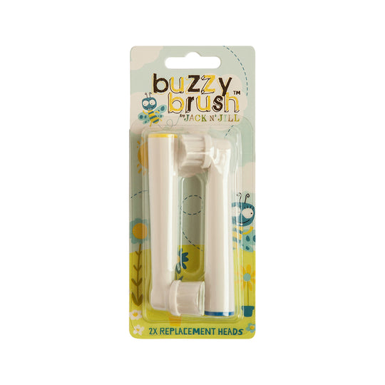 Jack N Jill Buzzy Brush Replacement Heads for Electric Toothbrush x 2 Pack