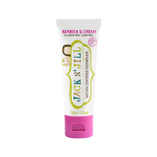 Jack N Jill Natural Toothpaste with Calendula (Fluoride Free) Berries & Cream 50g