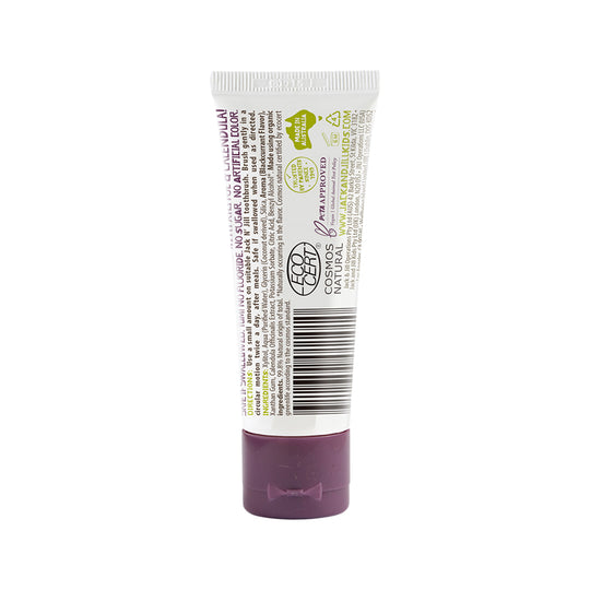 Jack N Jill Natural Toothpaste with Calendula (Fluoride Free) Blackcurrant 50g
