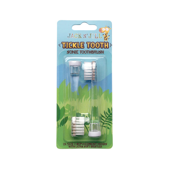 Jack N Jill Tickle Tooth Sonic Toothbrush Replacement Heads x 2 Pack