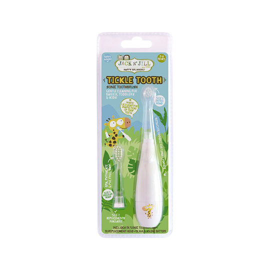 Jack N Jill Tickle Tooth Sonic Toothbrush (0-6 Years) (Includes Replacement Head)