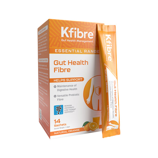 Kfibre Essential Gut Health Fibre Natural Orange Sachets 1.9g x 14 Pack