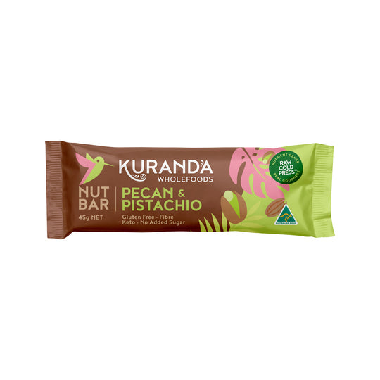 Kuranda Wholefoods Gluten Free Nut Bars Pecan & Pistachio 45g x 16 Display