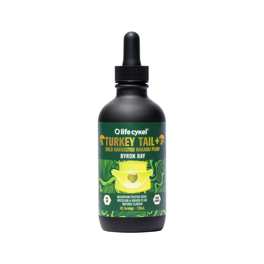 LIFE CYKEL TURKEY TAIL + WILD HARVESTED KAKADU PLUM 120ML