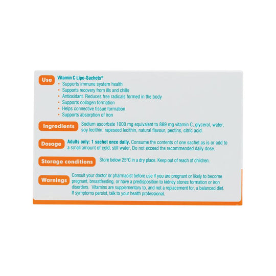 Lipo-Sachets Vitamin C Original Oral Liquid Sachets 5g x 30 Pack