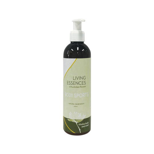 Living Essences of Australia Body Sports Lotion 240ml CH2 REDUNDANT