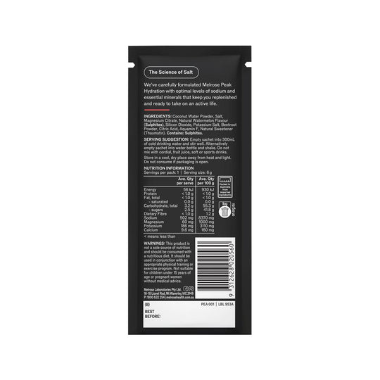 Melrose Peak Hydration Watermelon Sachet 6g x 20 Display