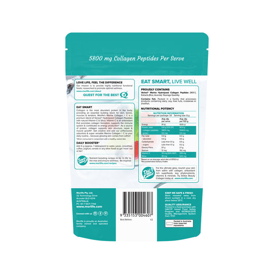 Morlife Marine Collagen + C Unflavoured 200g