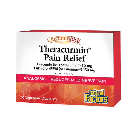 Natural Factors Theracurmin Pain Relief 10vc x 6 Display