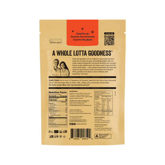 Natures Harvest Organic Turmeric Latte Mix 180g