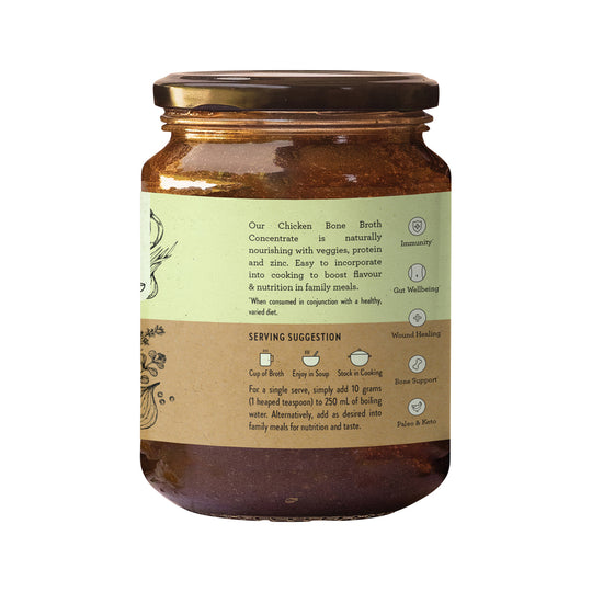 Nutra Organics Bone Broth Chicken Concentrate Native Herbs 250g