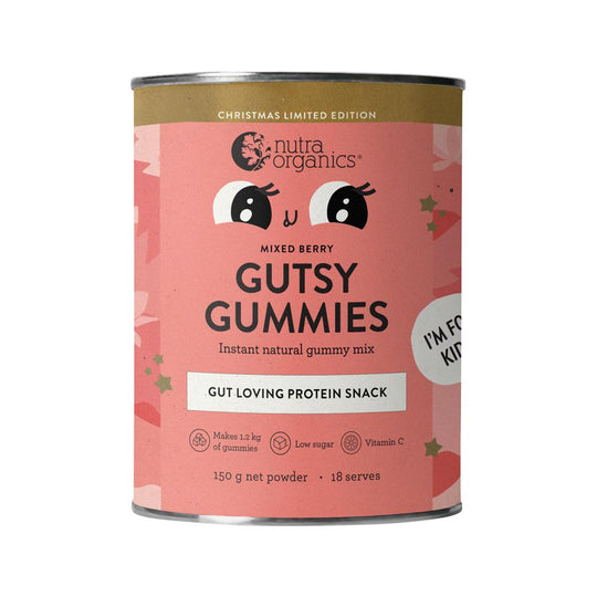 NUTRA ORGANICS GUTSY GUMMIES MIXED BERRY 150G