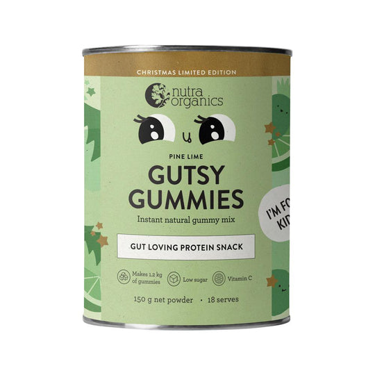 NUTRA ORGANICS GUTSY GUMMIES PINE LIME 150G SELL THROUGH
