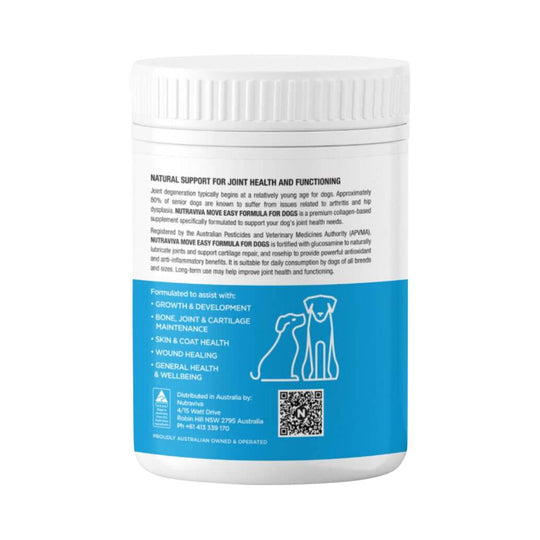 NUTRAVIVA PET MOVE EASY FORMULA FOR DOGS 405G