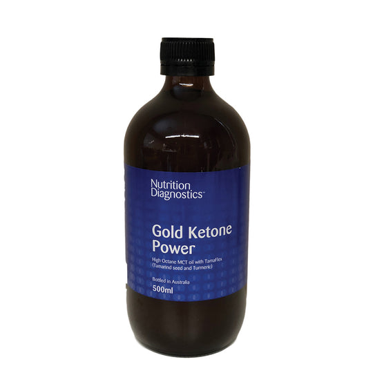 Nutrition Diagnostics Gold Ketone Power (High Octane MCT Oil with Tamarind & Turmeric) 500ml