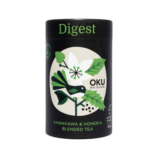 OKU NEW ZEALAND DIGEST KAWAKAWA & HOHERIA BLENDED TEA X 15 TEA BAGS