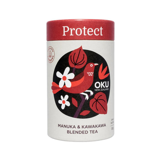 OKU NEW ZEALAND PROTECT MANUKA & KAWAKAWA BLENDED TEA LOOSE LEAF 30G