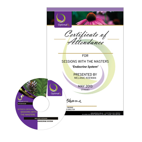 OptimalRx DVD Endocrine System with Melanie Koeman (May 2013)