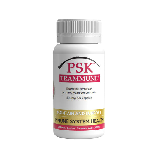 PSK Trammune (Trametes versicolor Proteoglycan Concentrate 500mg) 90c