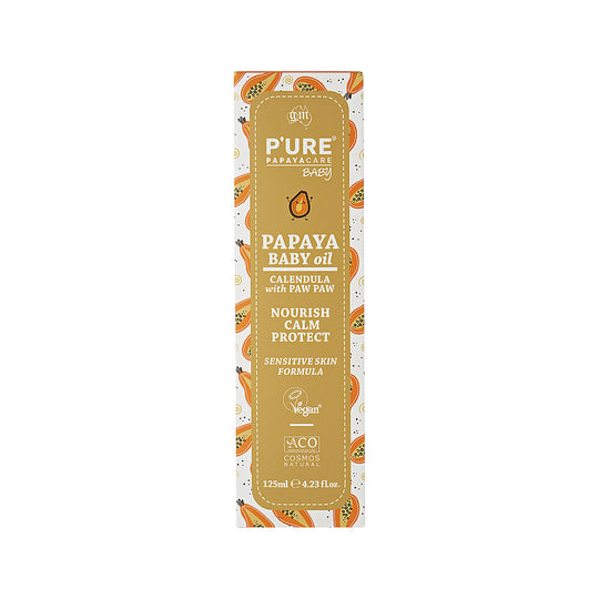 PURE Papayacare Baby Papaya Baby Oil (Calendula with Paw Paw) 125g