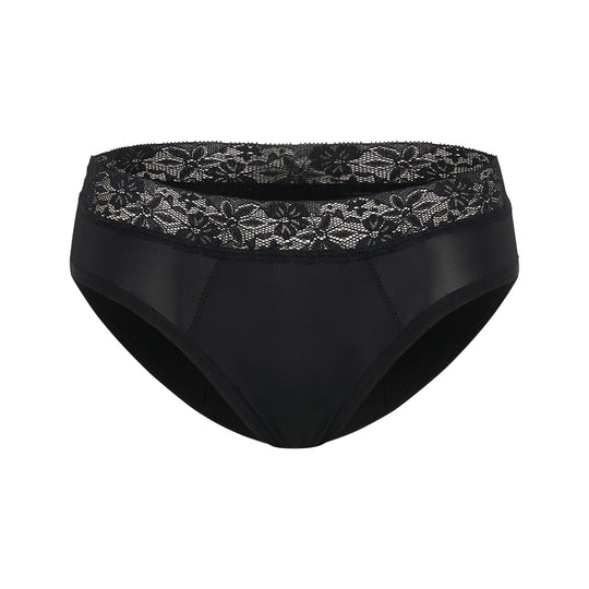 Pelvi Leakproof Underwear Bikini Black XXL
