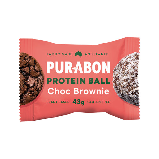 Purabon Protein Balls Choc Brownie 43g x 12 Display