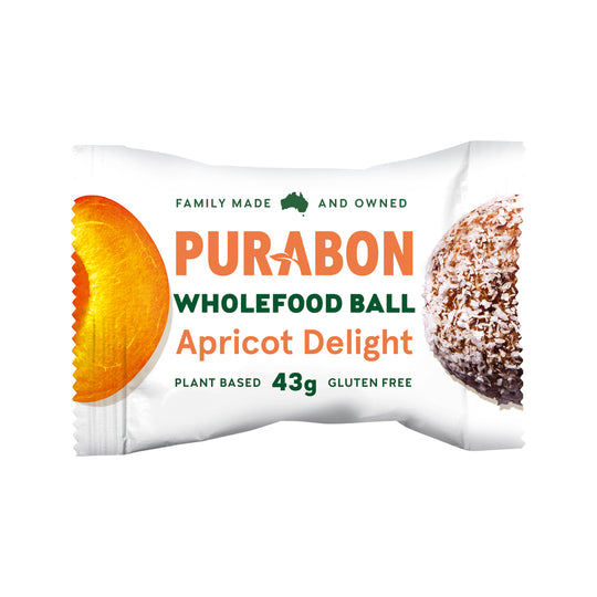 Purabon Wholefood Balls Apricot Delight 43g x 12 Display