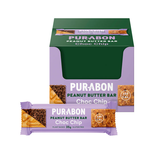 Purabon Peanut Butter Bar Choc Chip 35g x 30 Display