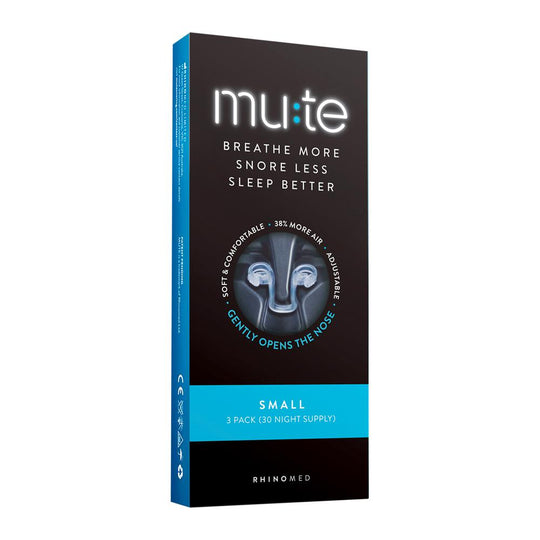 Rhinomed Mute (Breathe More Snore Less Sleep Better) Small x 3 Pack (30 night supply)