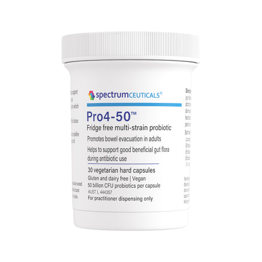 Spectrumceuticals Pro4-50 (Fridge Free Multi-Strain Probiotic) 30vc