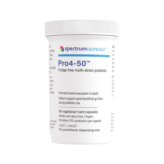 Spectrumceuticals Pro4-50 (Fridge Free Multi-Strain Probiotic) 60vc