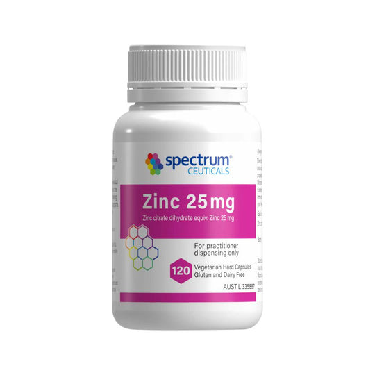 Spectrumceuticals Zinc 25mg 120c