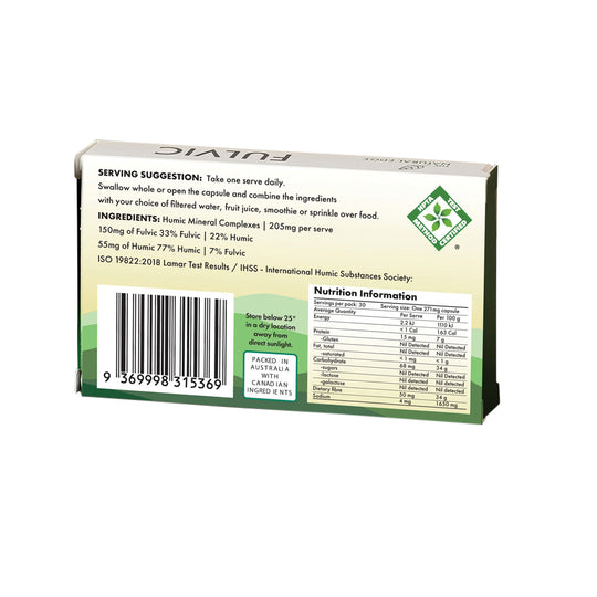 The Natural Edge Fulvic (Multi Minerals Trace Elements) 30c