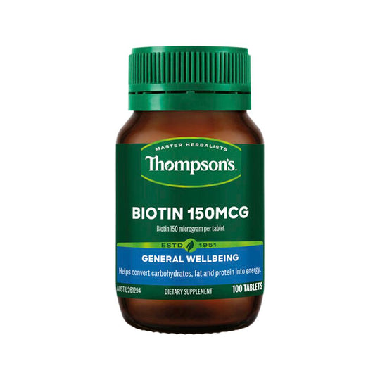 THOMPSONS BIOTIN 150MCG 100T