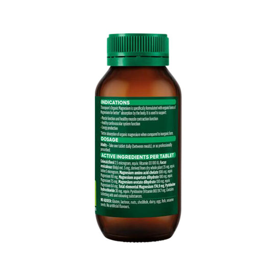 THOMPSONS ORGANIC MAGNESIUM 120T