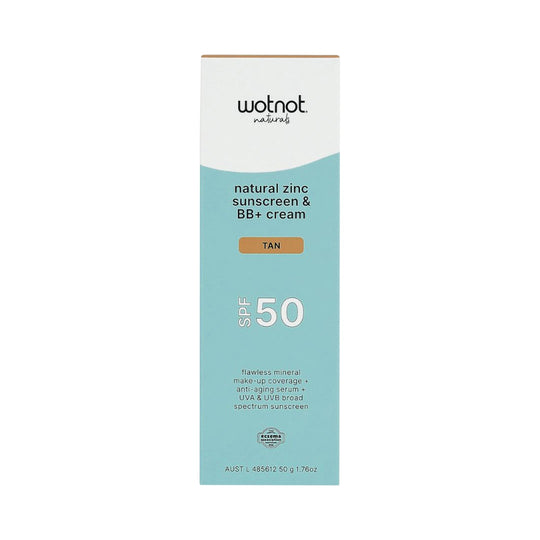 WOTNOT SUNSCREEN & BB+ CREAM SPF50 TAN 50G