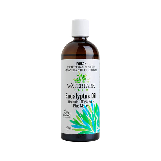 WaterPark Farm Organic 100% Pure Eucalyptus Oil 200ml SELL THROUGH