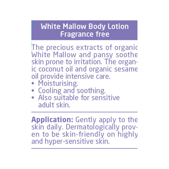 Weleda Baby Derma Body Lotion White Mallow (Fragrance Free) 200ml