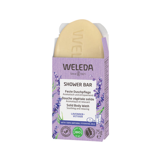 Weleda Shower Bar (Solid Body Wash) Lavender + Vetiver 75g