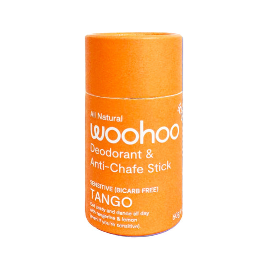 Woohoo Deodorant & Anti-Chafe Stick Tango (Sensitive Bicarb Free) 60g
